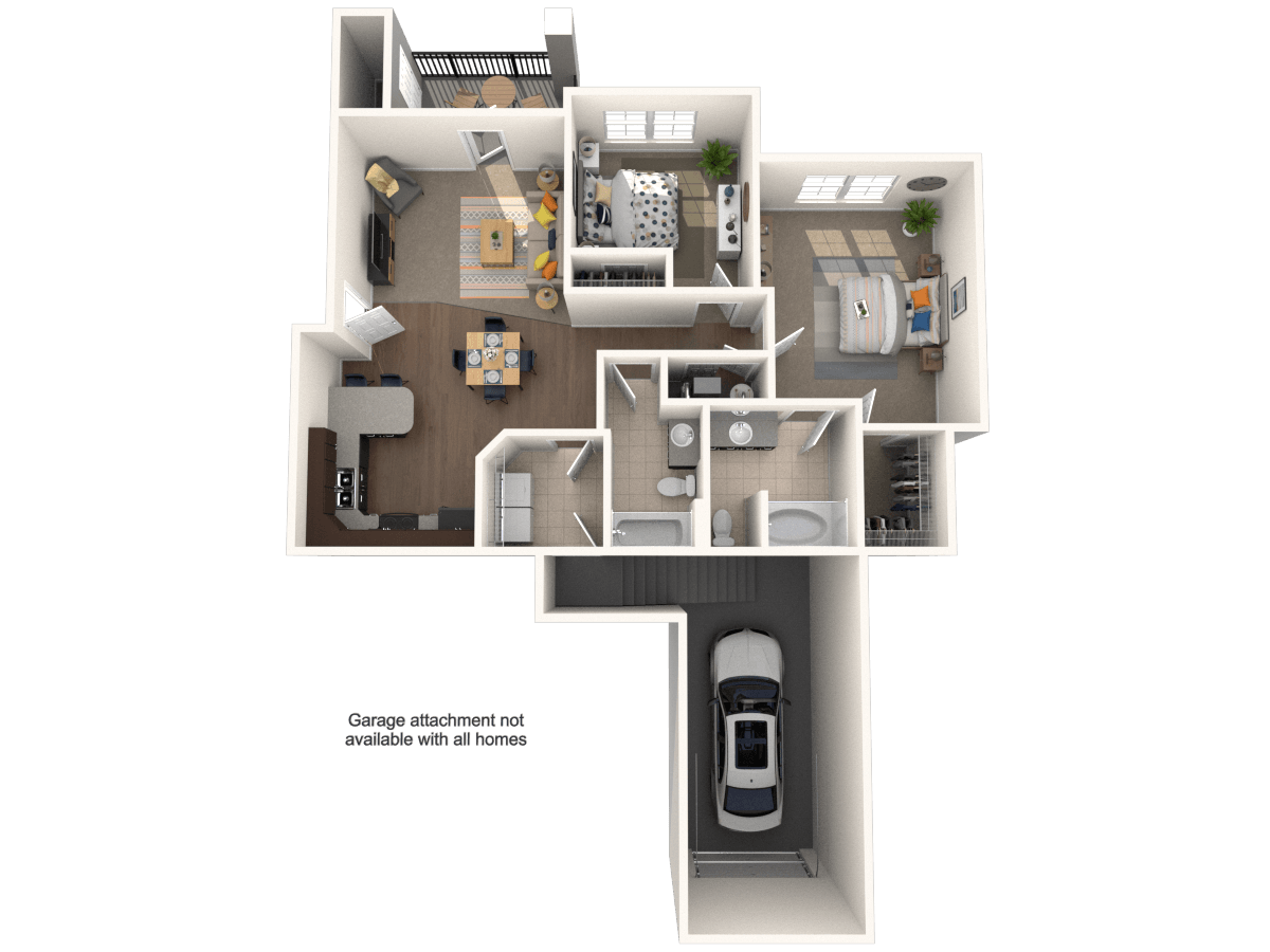 2x2M floor plan