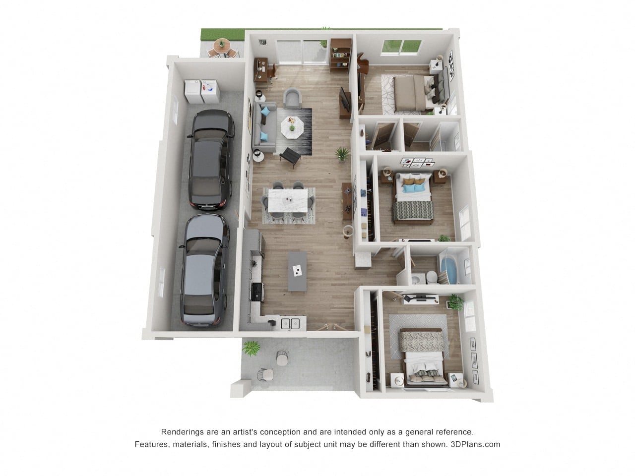 Villa D floor plan