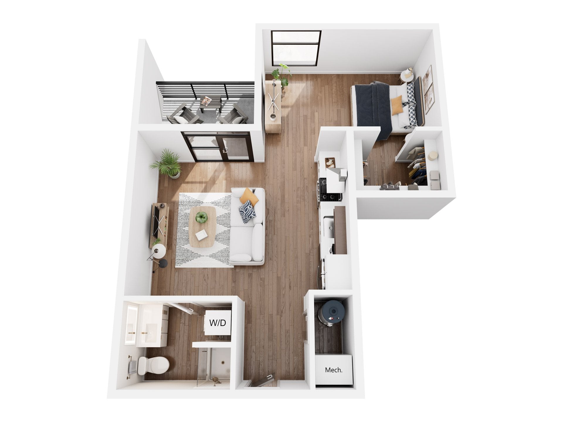 Studio A floor plan