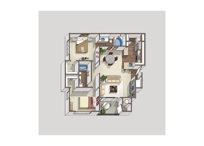 Gold floor plan