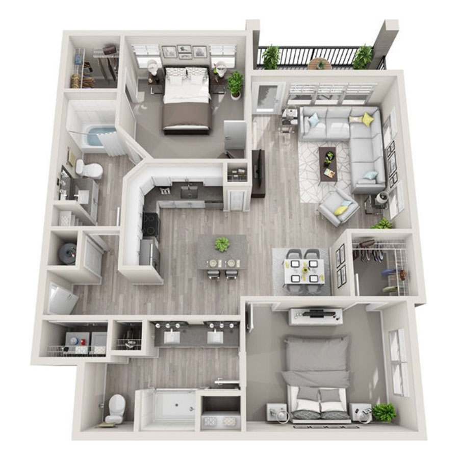 B2 floor plan