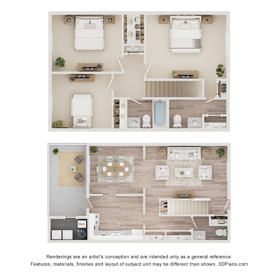 Townhome C floor plan