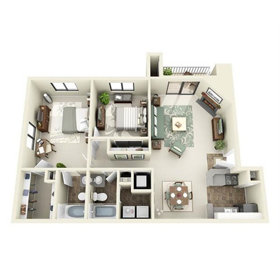 B1R floor plan