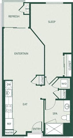 1B3 floor plan