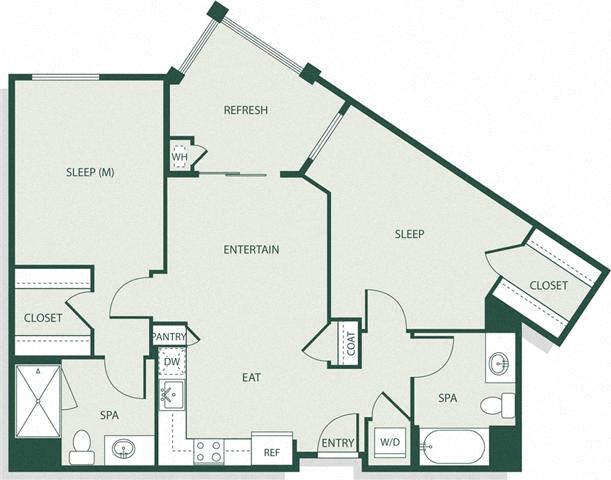 2B3 floor plan