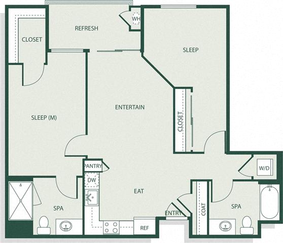 2B4 floor plan
