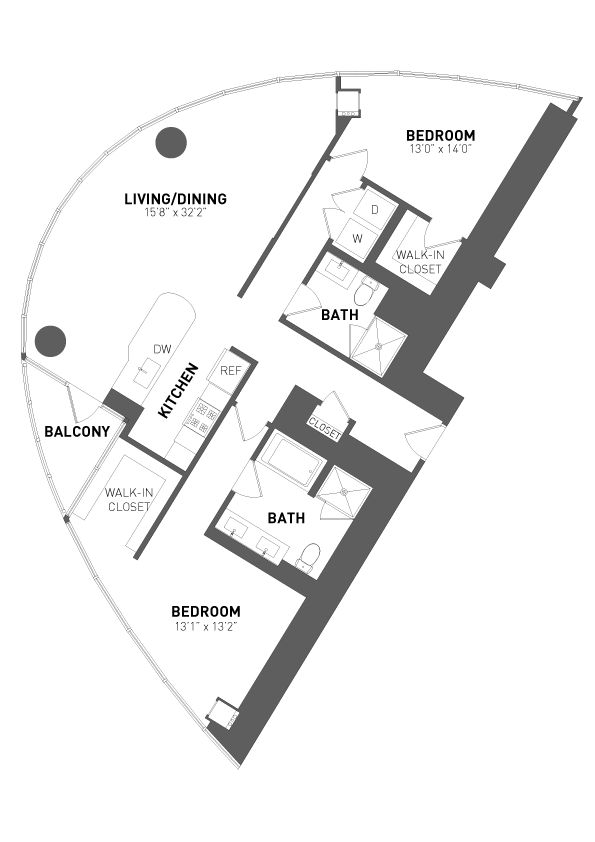 Unit 1501 floor plan