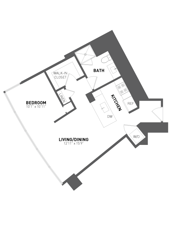 Studio-Convertible-S4 floor plan
