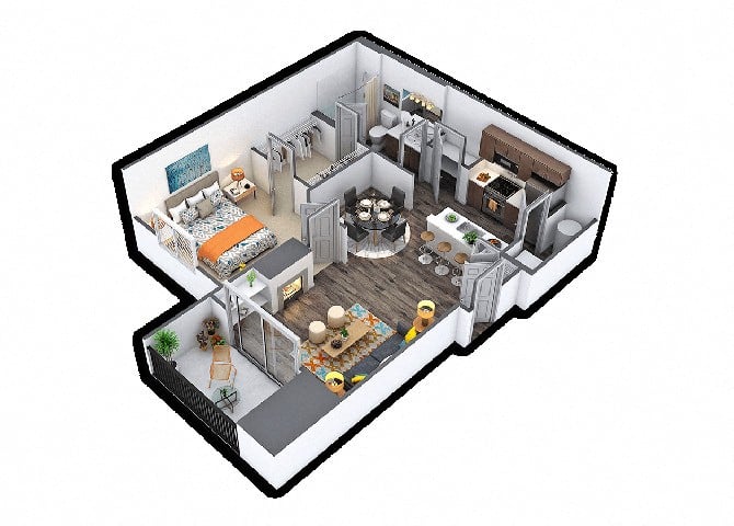 A2 floor plan