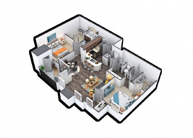 B2 floor plan