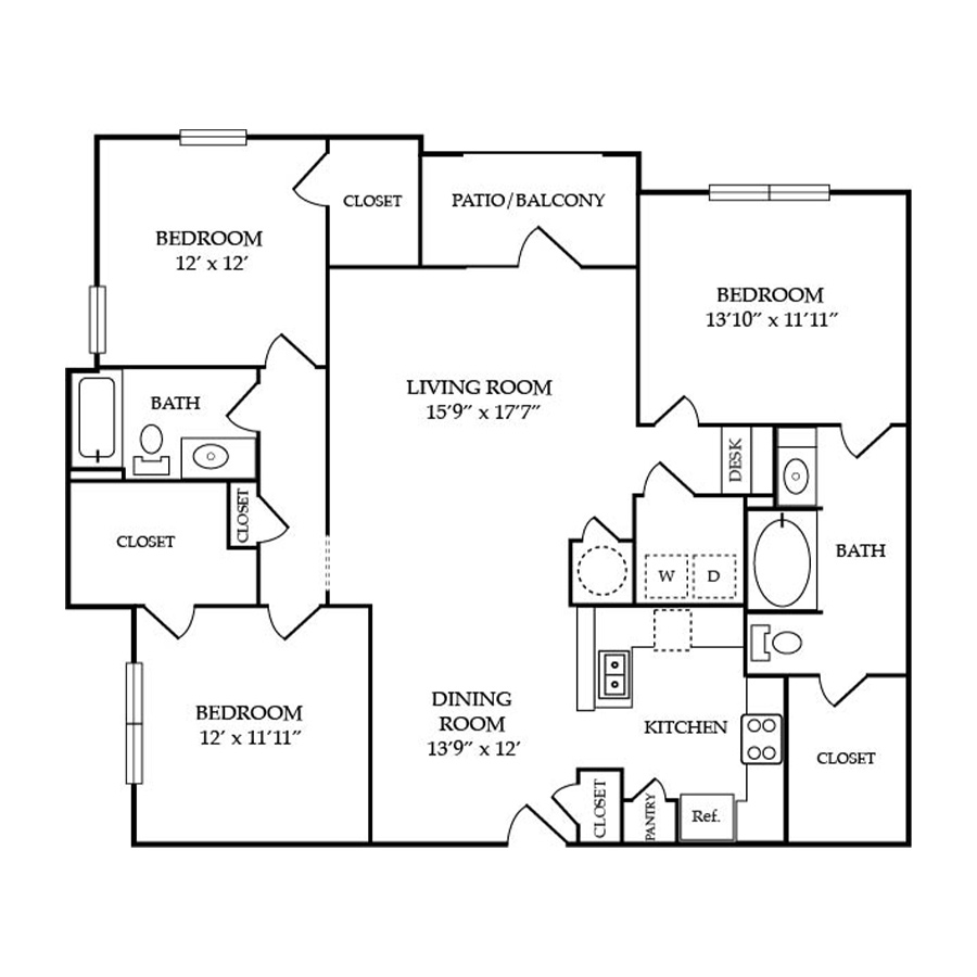 Colonial floor plan