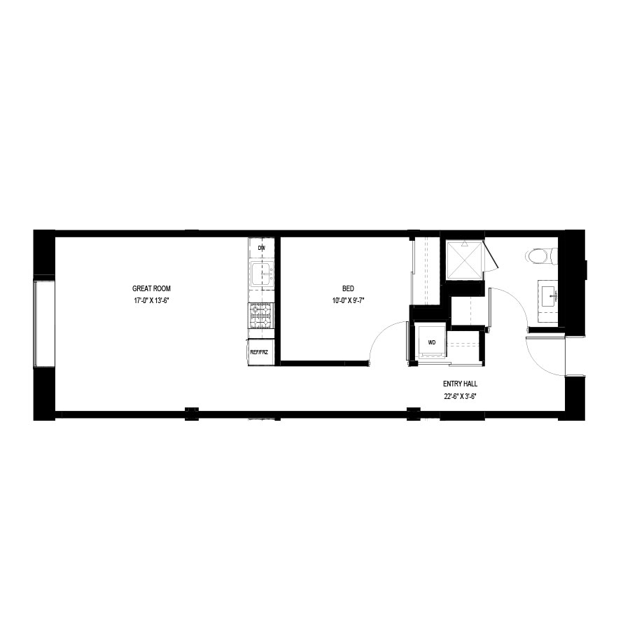 Unit A316 floor plan