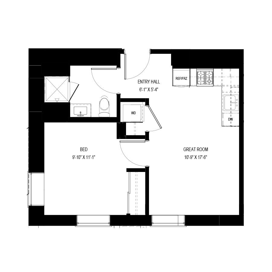 Unit 106 floor plan