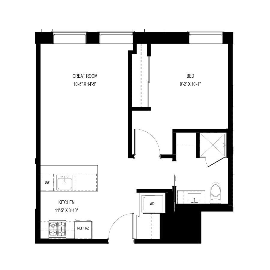 Unit 214 floor plan