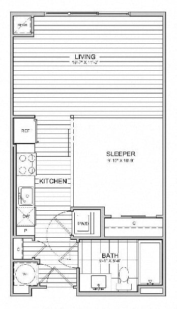 Studio-S3 floor plan