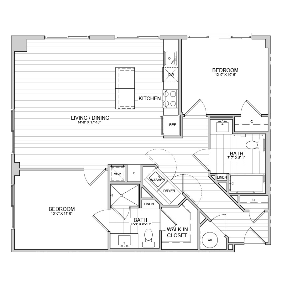 C1 ANSI floor plan