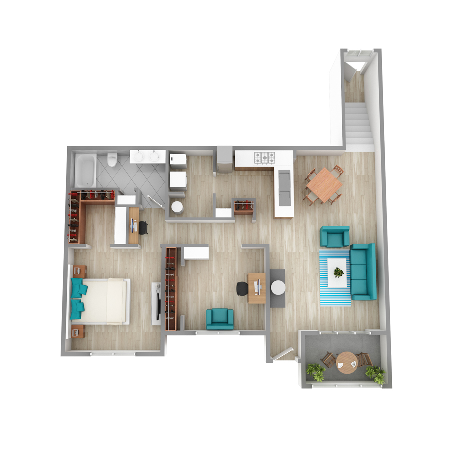 A1HDEN floor plan