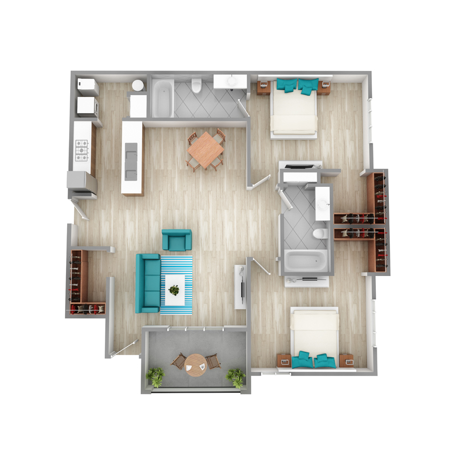 B2A floor plan