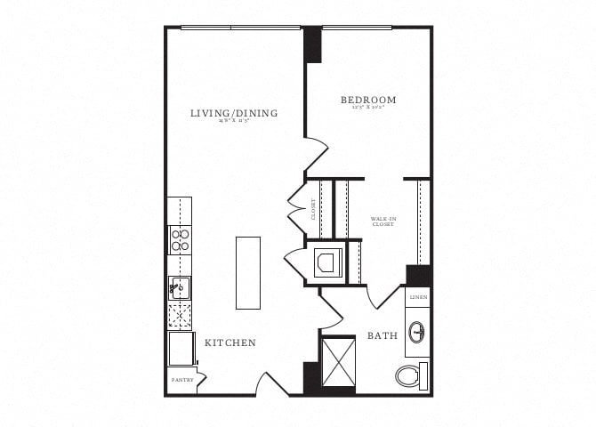 1 Bed/1 Bath-B4B floor plan