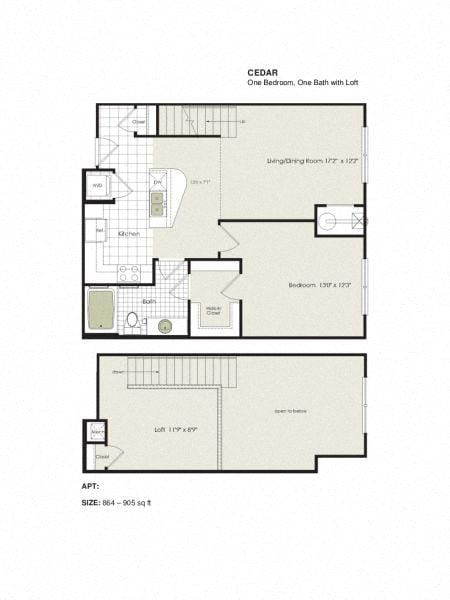 Cedar floor plan