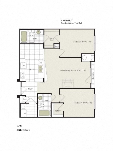 Chestnut floor plan