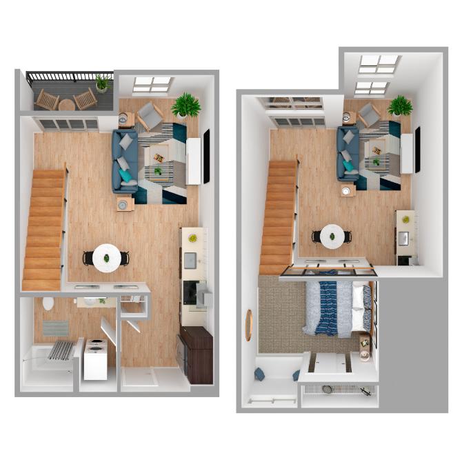 1 Bed/1 Bath Loft-a88.1 floor plan