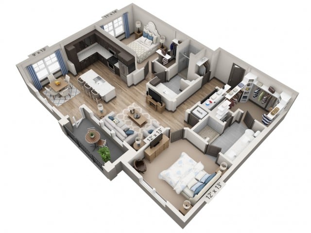 Blanco 1215SF floor plan