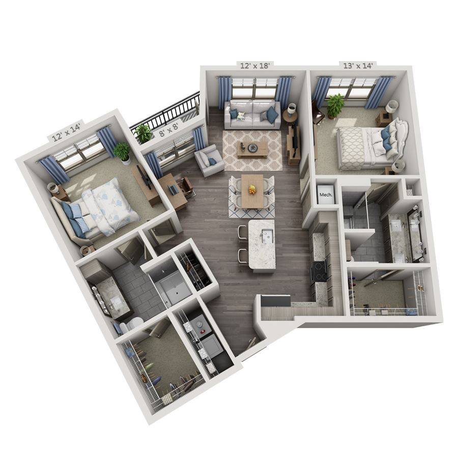 B4 floor plan