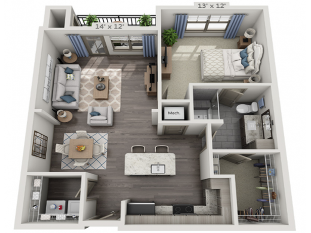 A2 floor plan