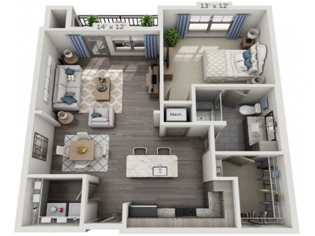 A2 floor plan