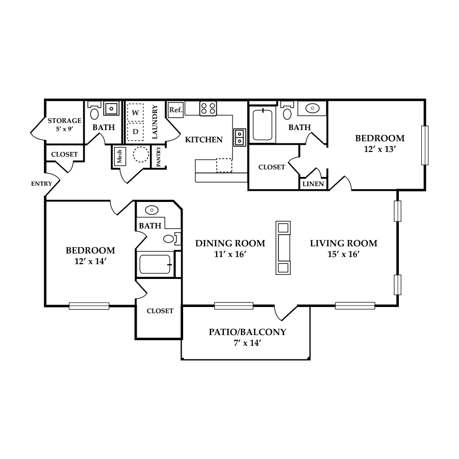 D2 floor plan