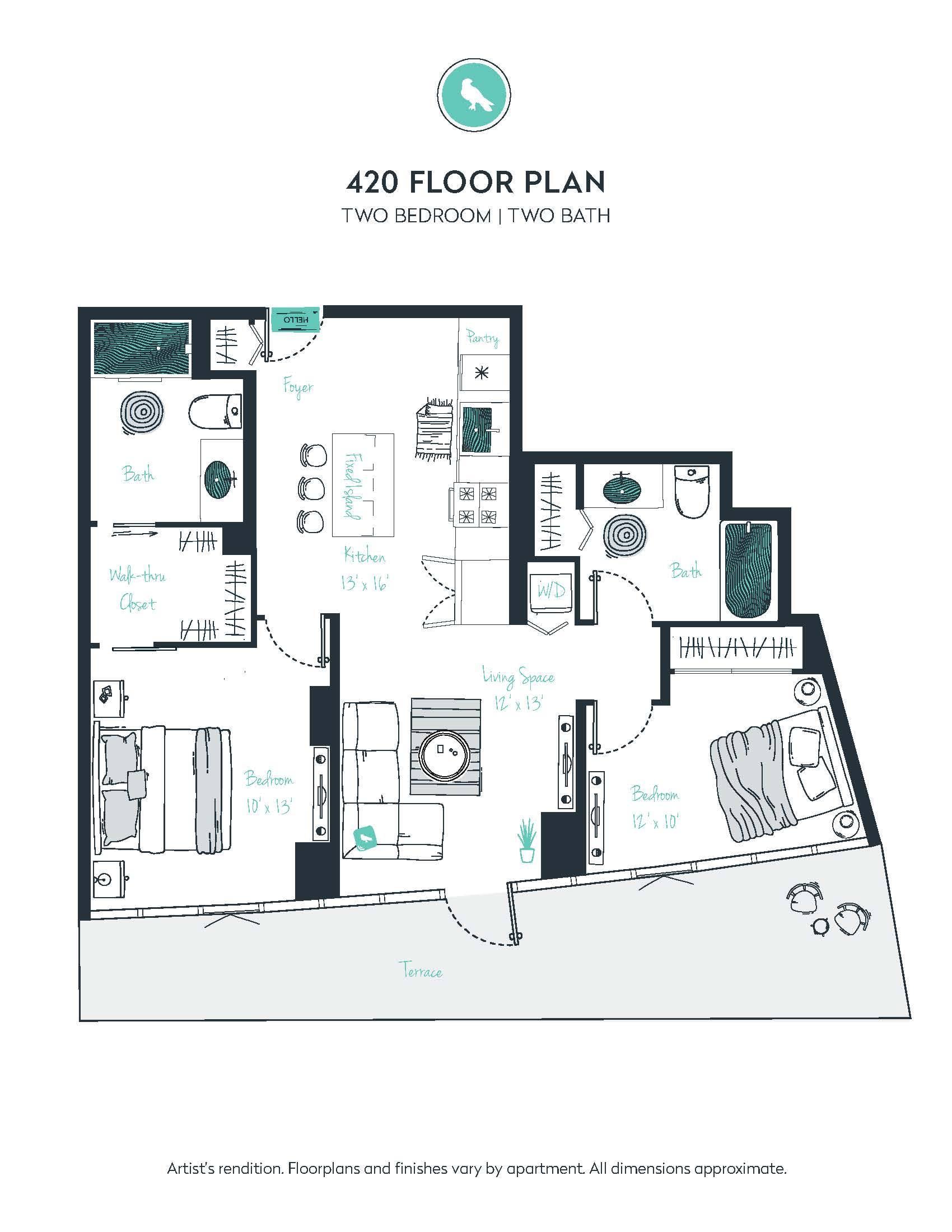 C01 Apartment floor plan