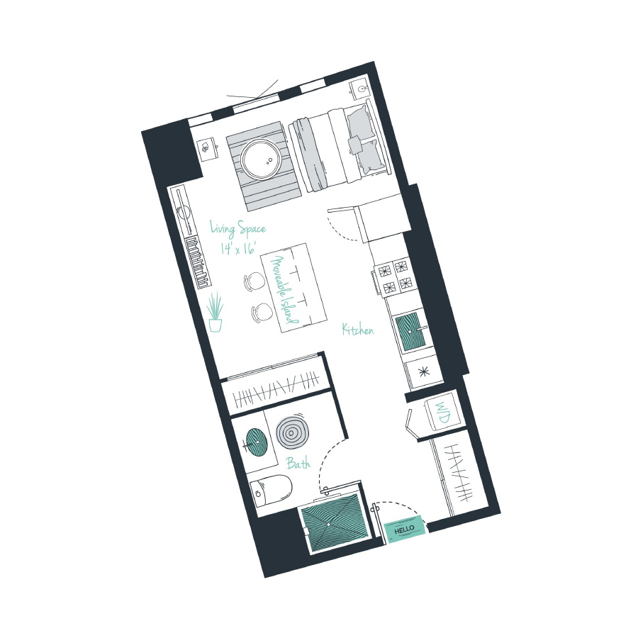 S01a3 Apartment floor plan