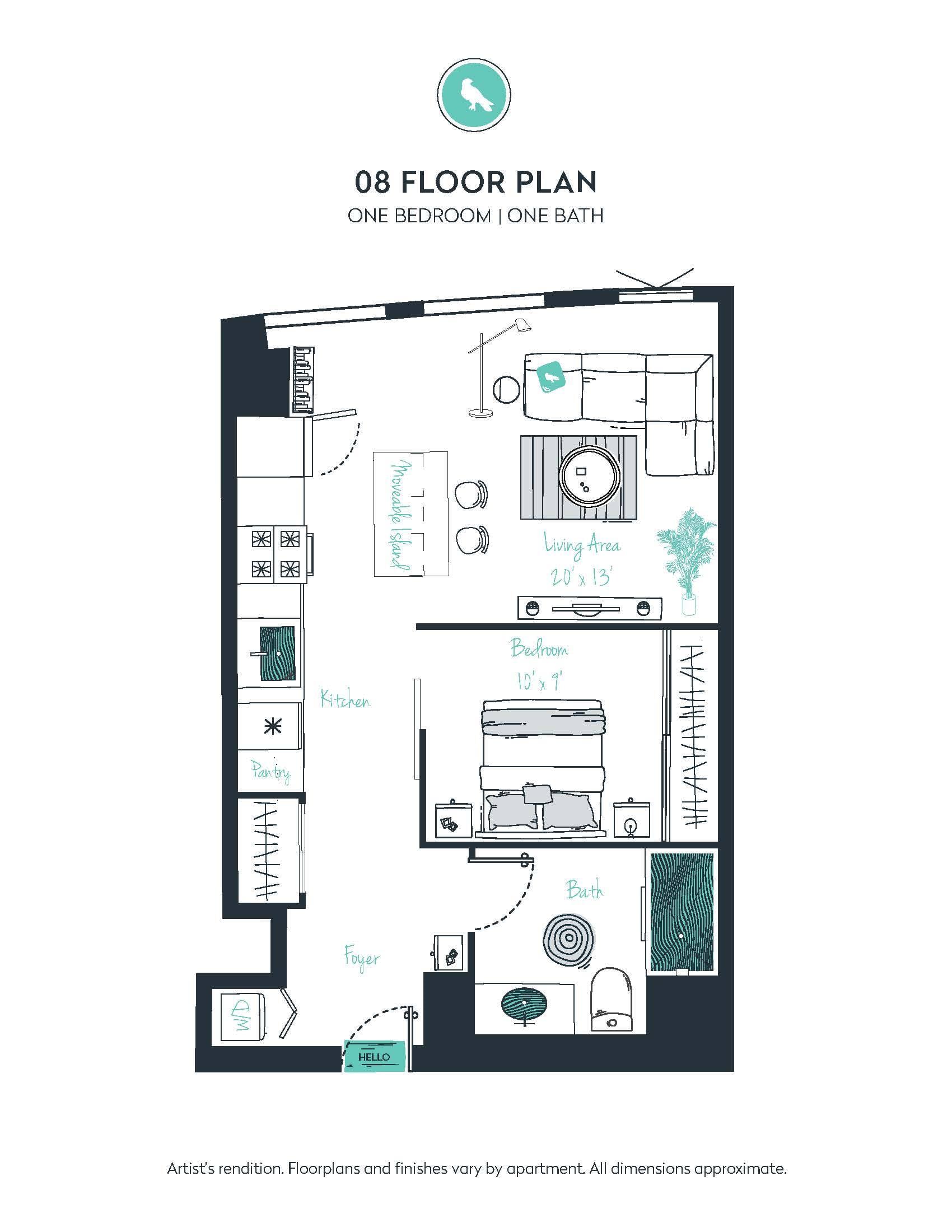 V07 Apartment floor plan