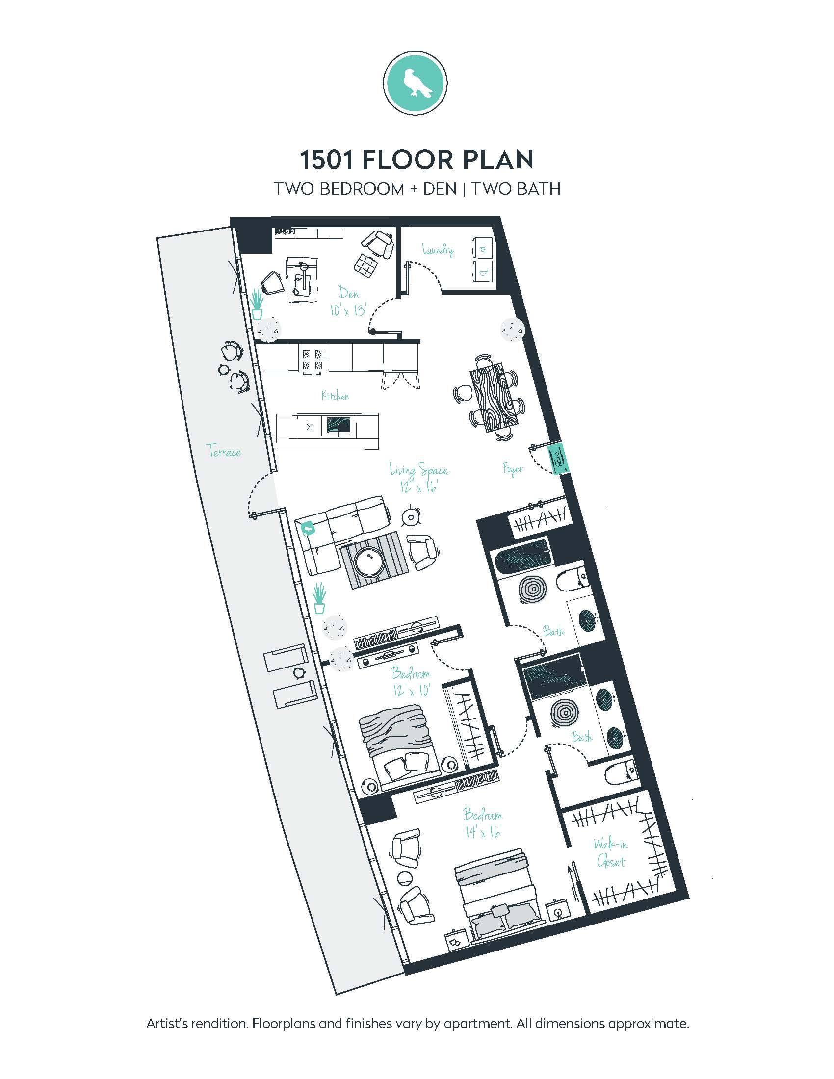 C12 Apartment floor plan