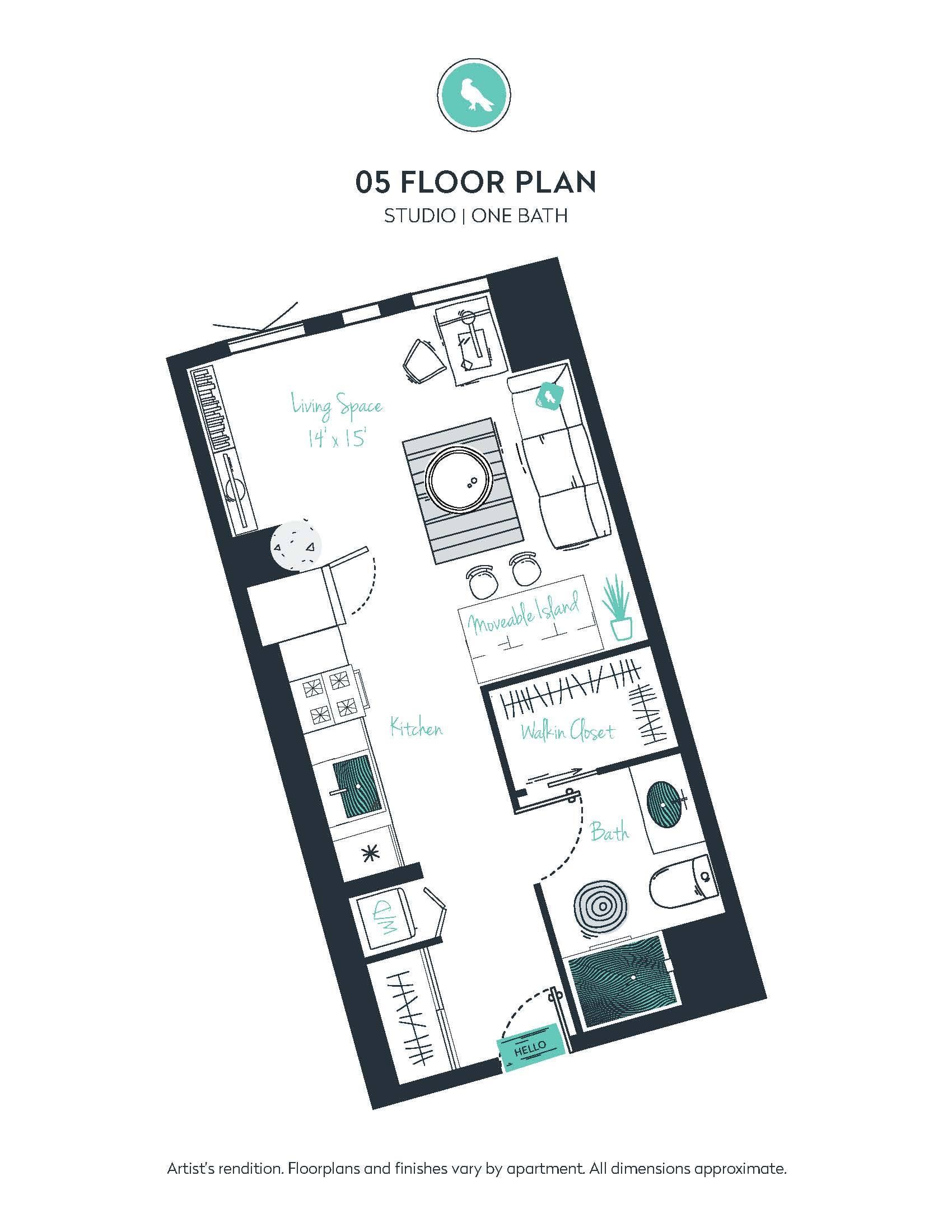 S04 Apartment floor plan