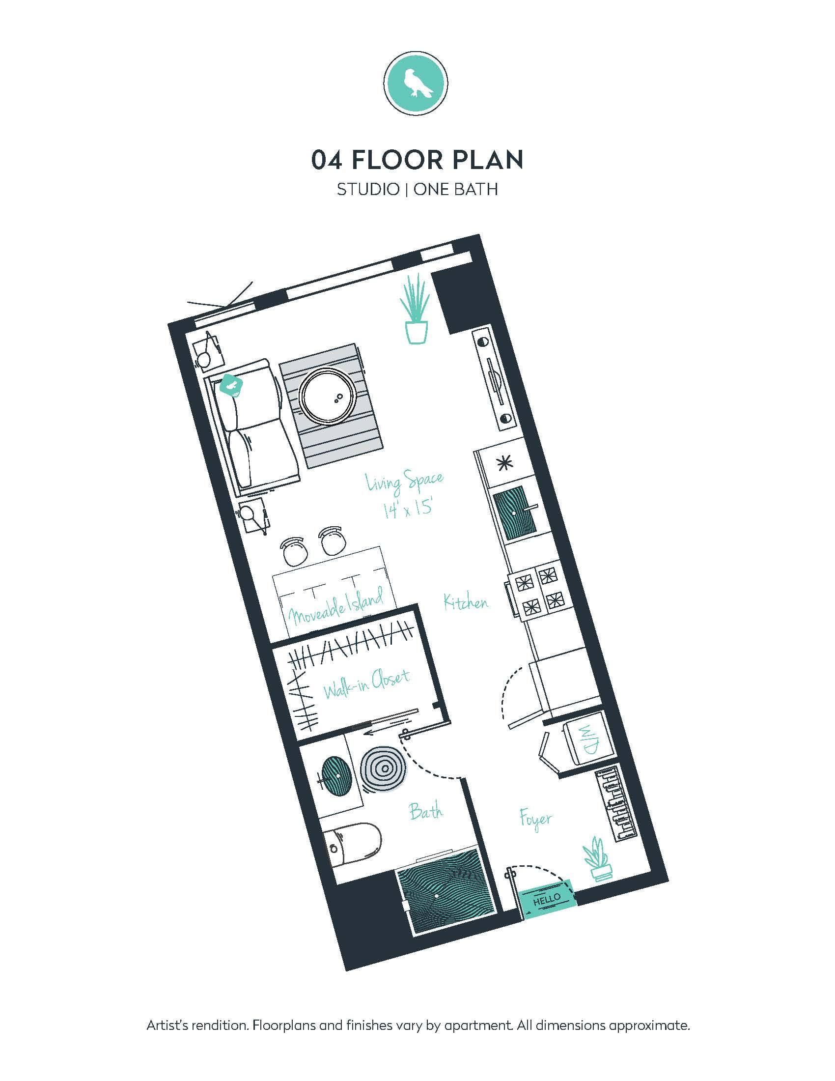 S03 Apartment floor plan