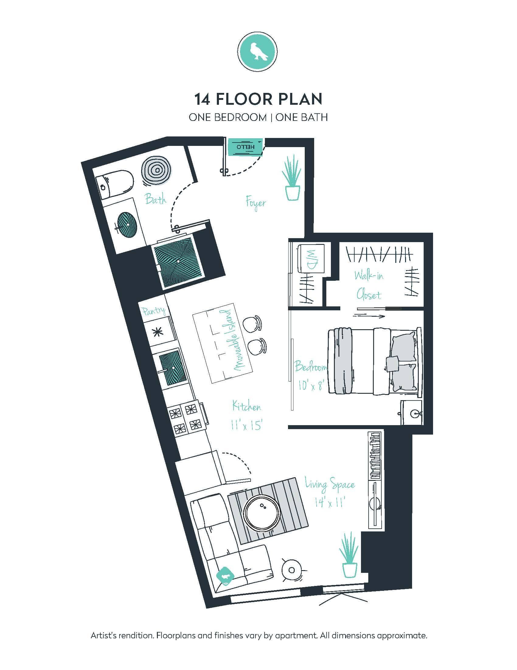 V02 Apartment floor plan