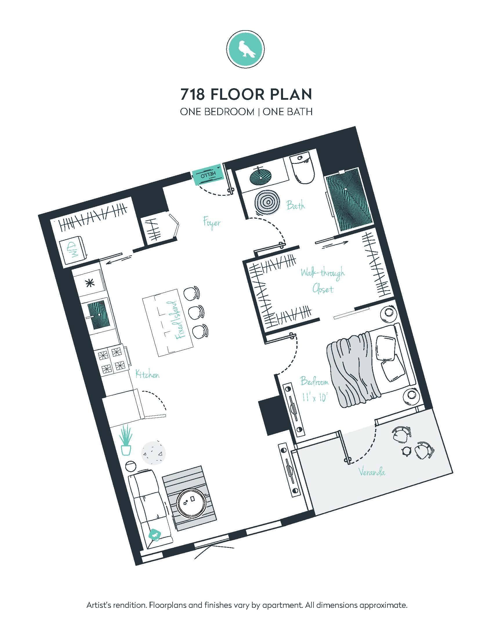 A19 Apartment floor plan
