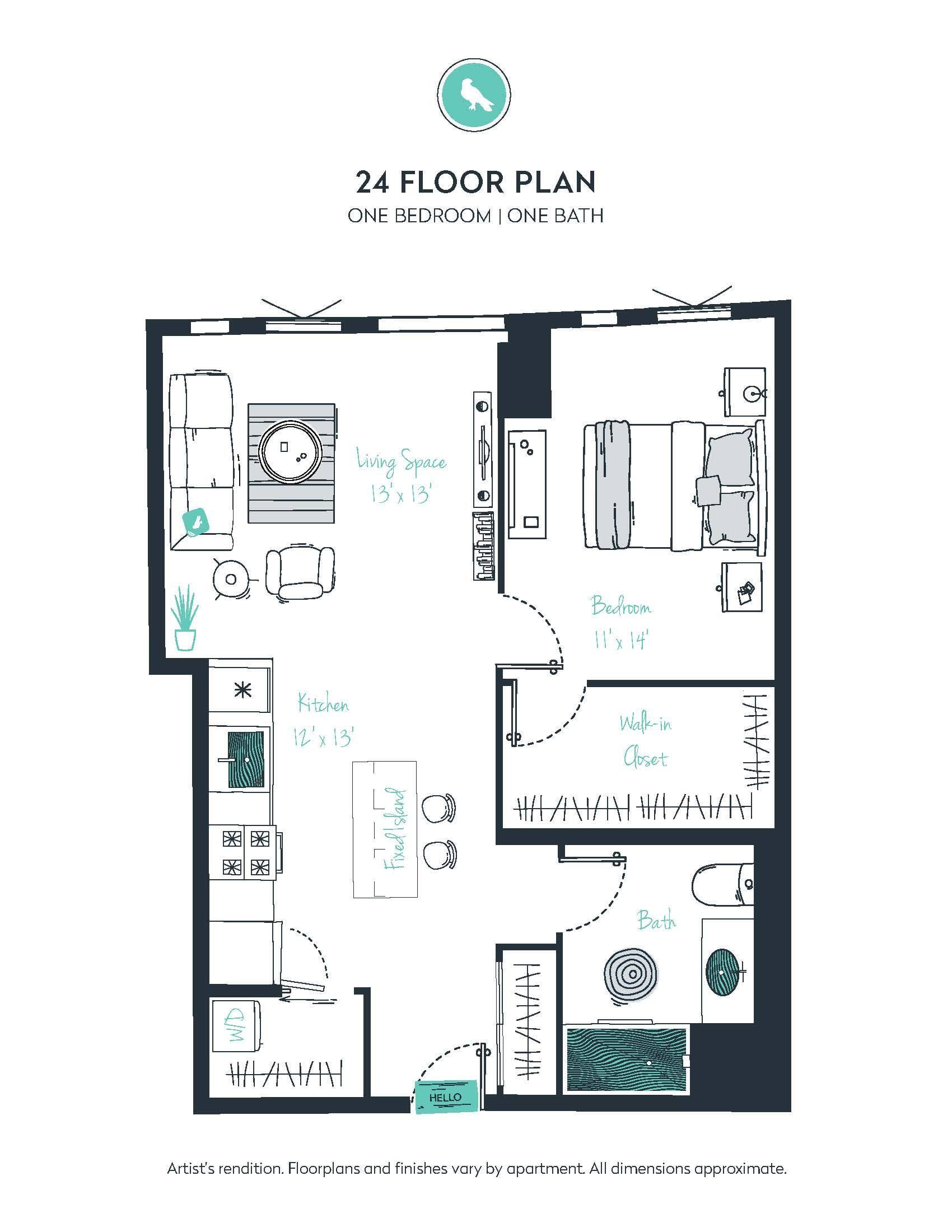 A09 Apartment floor plan