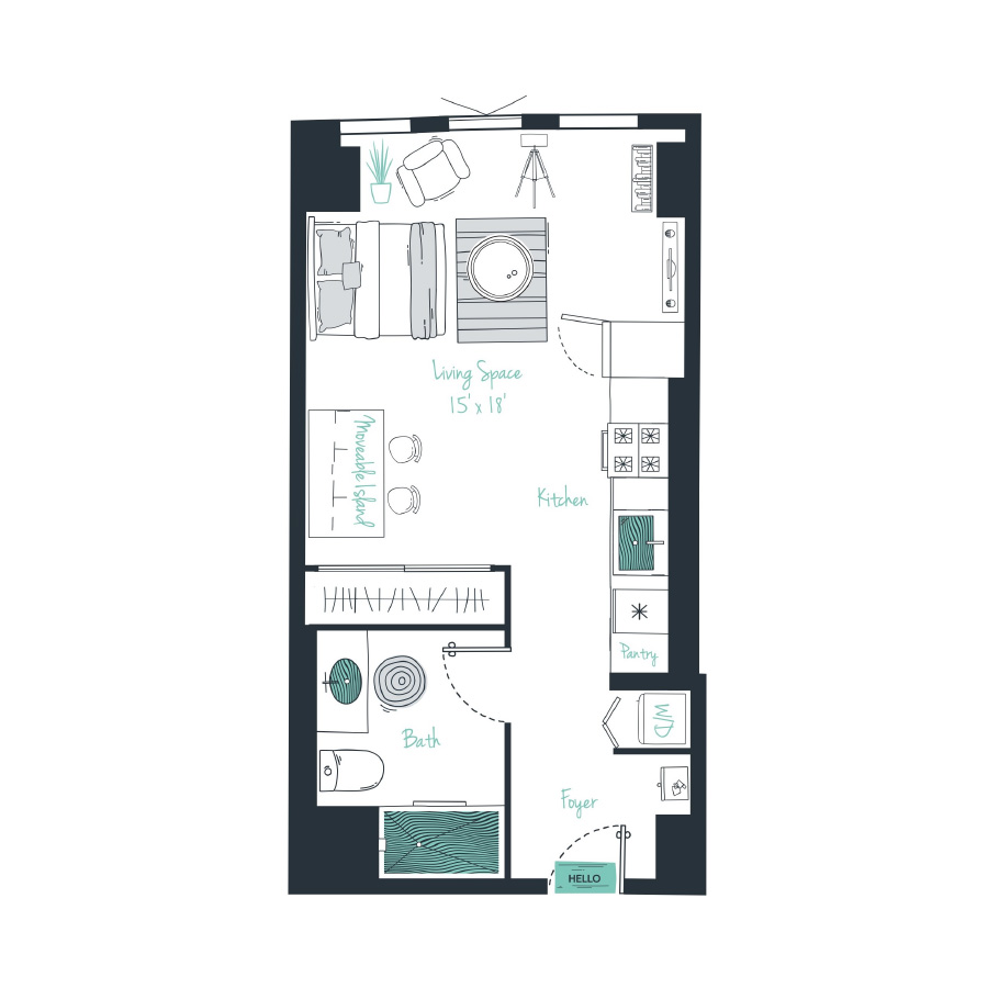 S10a3 Apartment floor plan