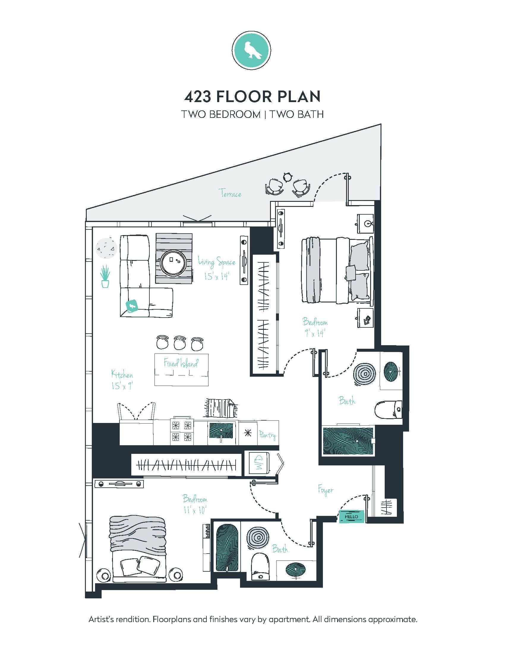 C03 Apartment floor plan