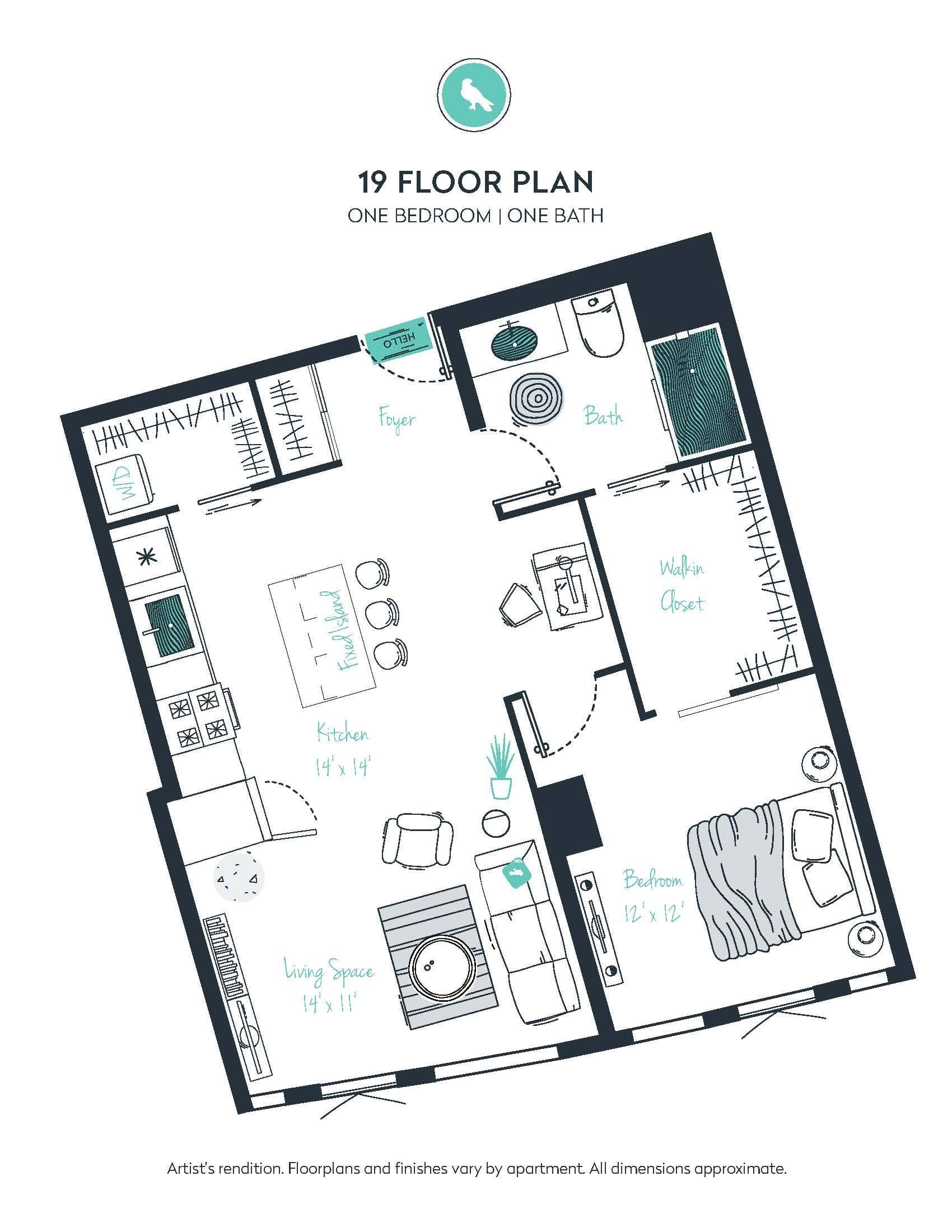 A11 Apartment floor plan