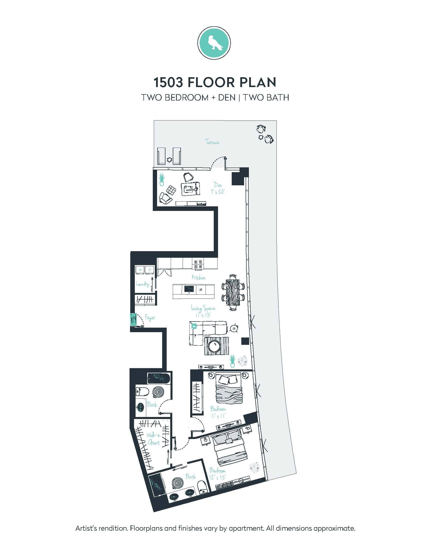 C13 Apartment floor plan