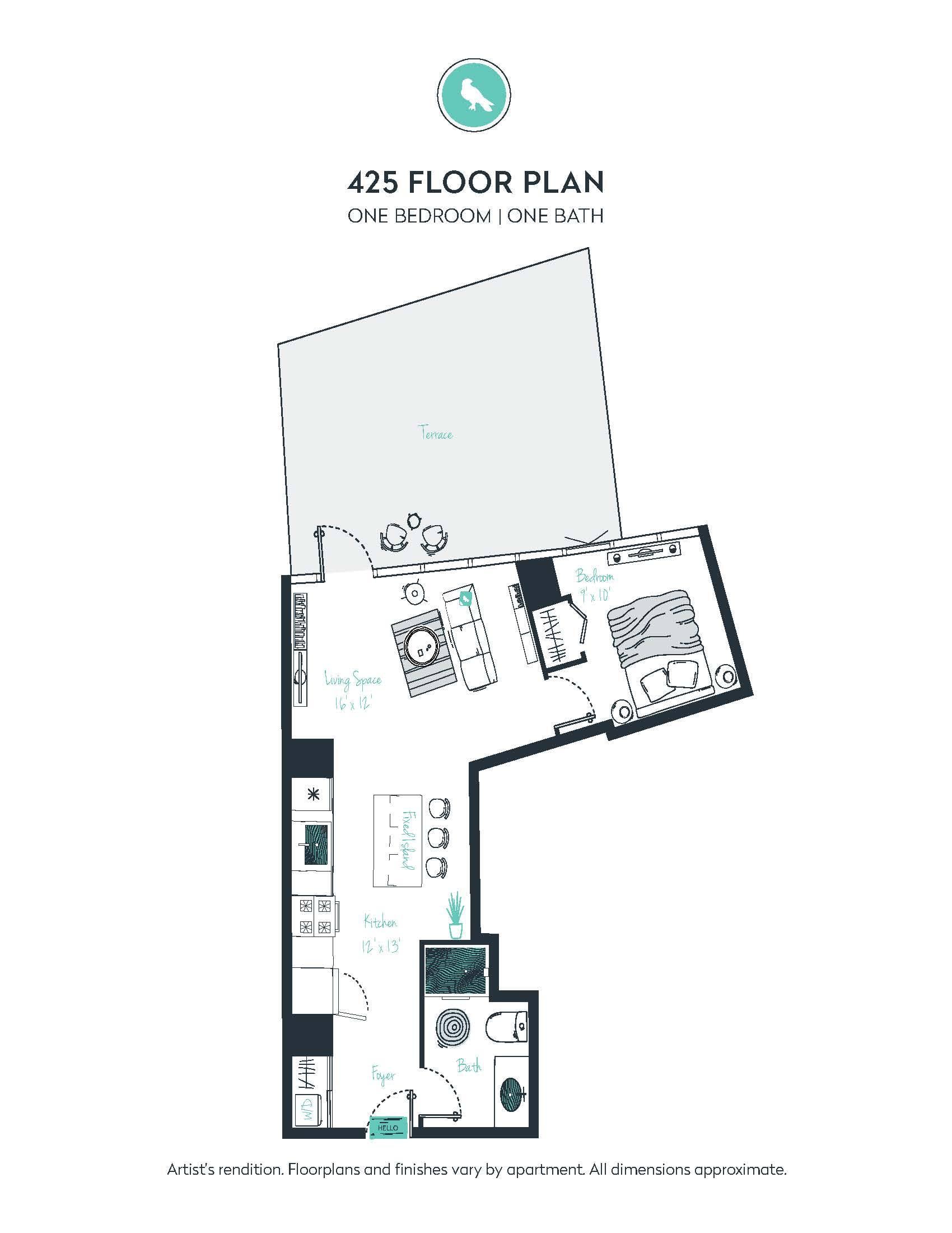 A03 Apartment floor plan