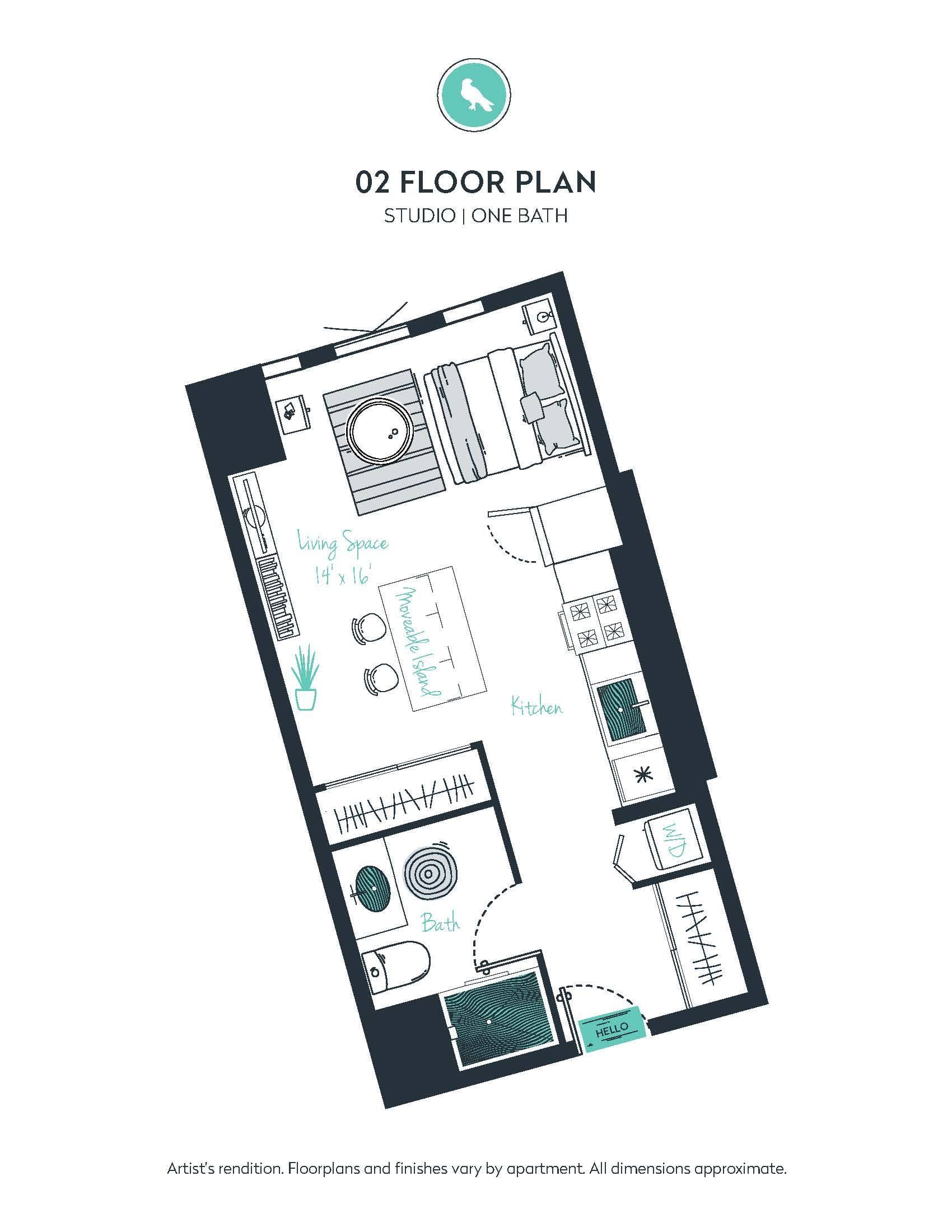 S01 Apartment floor plan