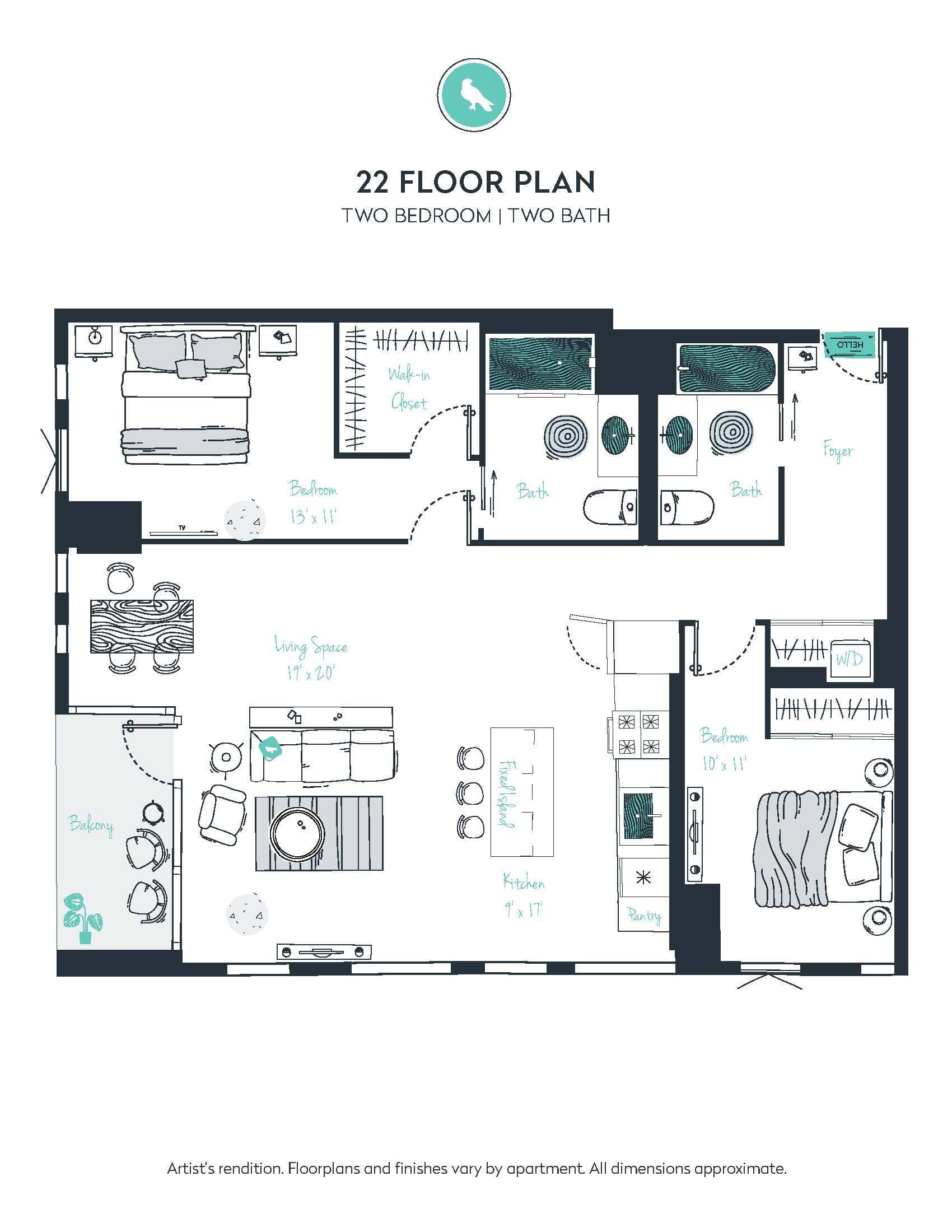 C08 Apartment floor plan