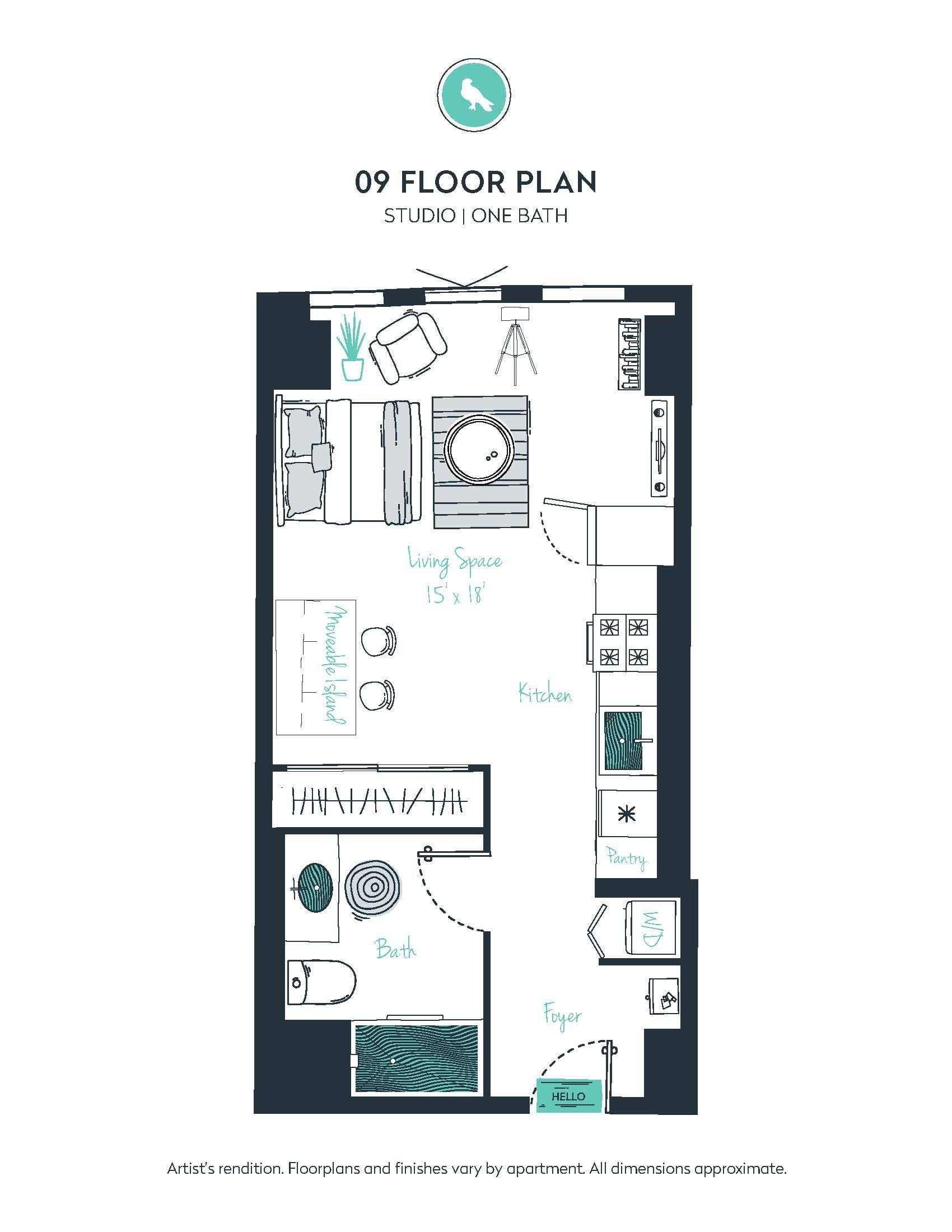 S10 Apartment floor plan