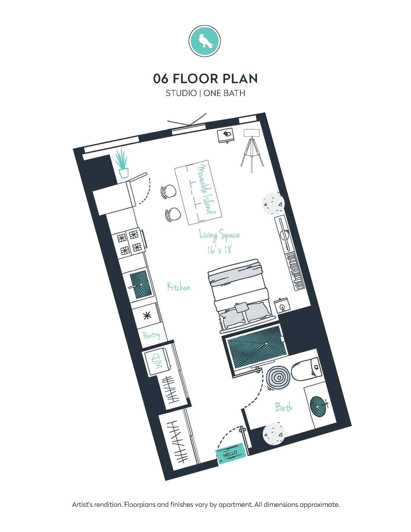 S06 Apartment floor plan
