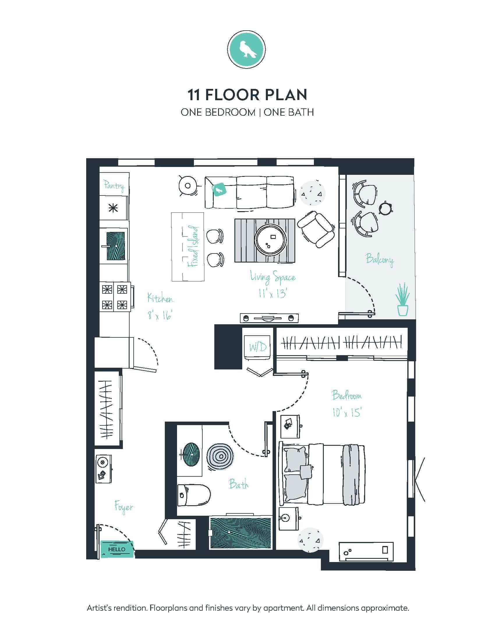 A07 Apartment floor plan